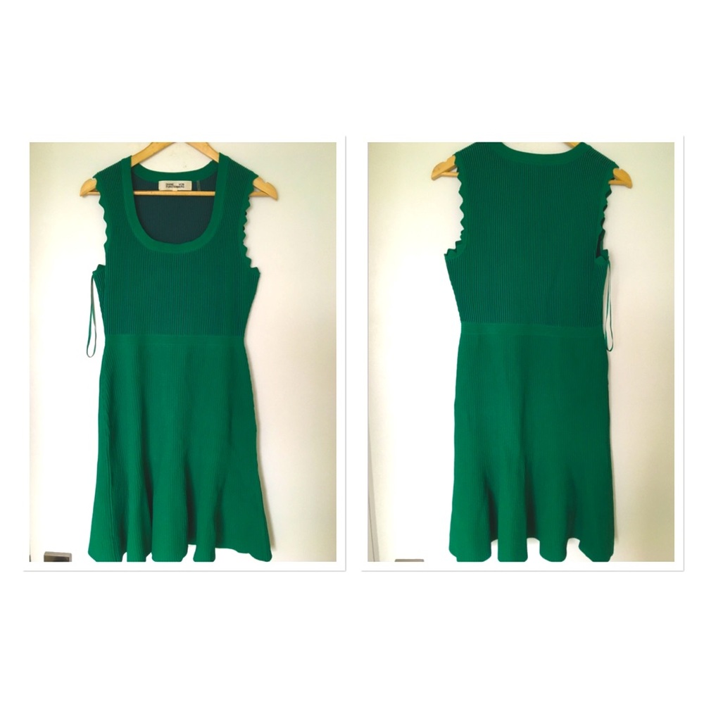 DVF emerald dress. ✨✨✨